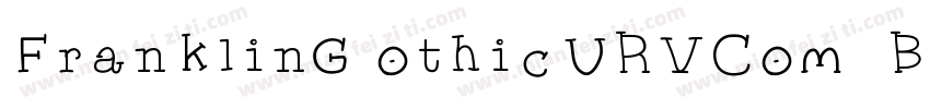 FranklinG othicURVCom  Boo字体转换